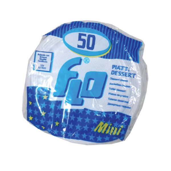 PLASTIC DISHES 1X50 small